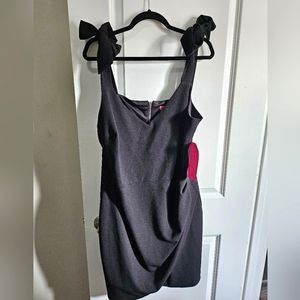 Betsey Johnson Little black dress with shoulder ties